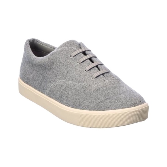 🌺VINCE Blair Lace Up Sneakers in Gray Mist Wool Size 8🌺 - Picture 1 of 9